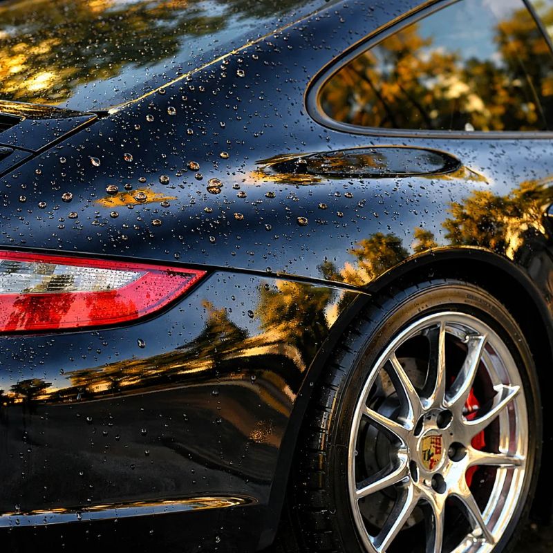 Vehicle receiving careful exterior detailing