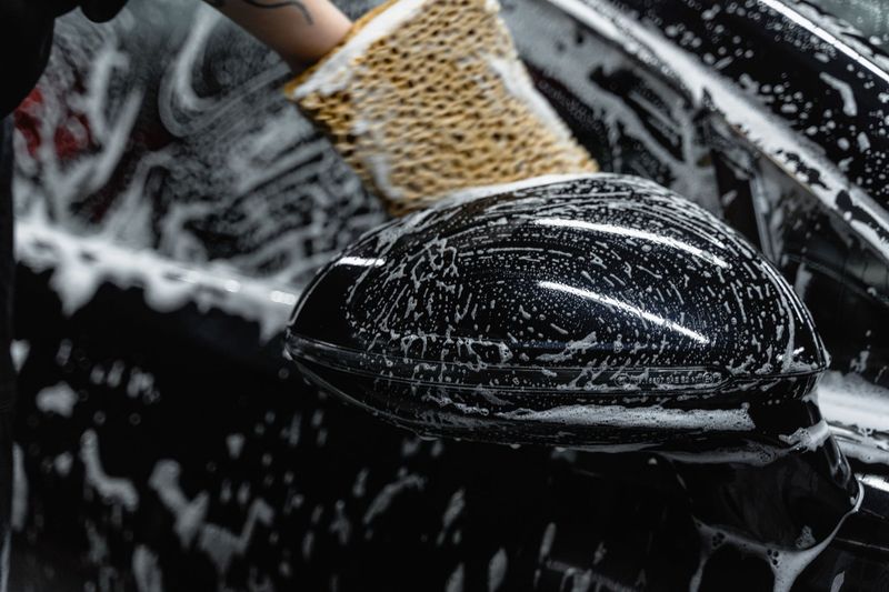 Vehicle interior receiving professional odor removal treatment